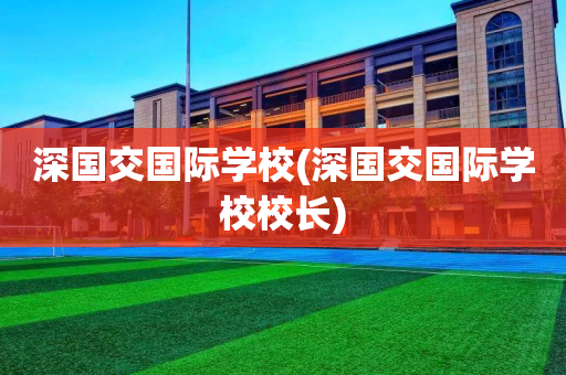 深国交国际学校(深国交国际学校校长)