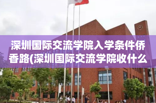 深圳国际交流学院入学条件侨香路(深圳国际交流学院收什么国籍的学生)