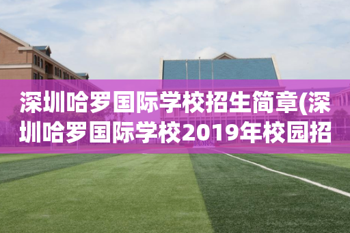 深圳哈罗国际学校招生简章(深圳哈罗国际学校2019年校园招聘)