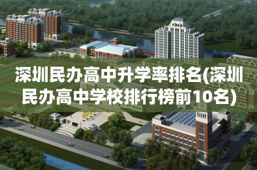 深圳民办高中升学率排名(深圳民办高中学校排行榜前10名)