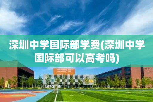 深圳中学国际部学费(深圳中学国际部可以高考吗)