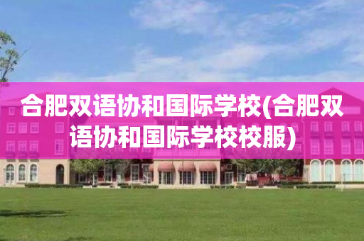 合肥双语协和国际学校(合肥双语协和国际学校校服)