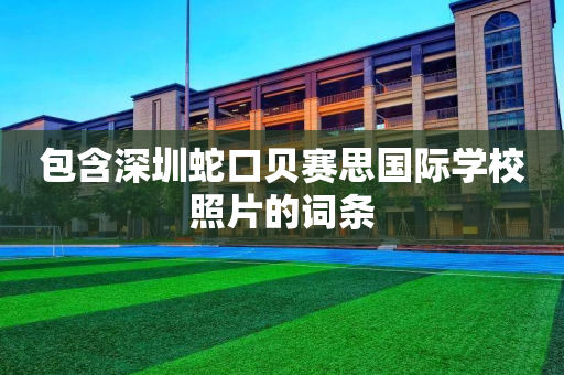 包含深圳蛇口贝赛思国际学校照片的词条