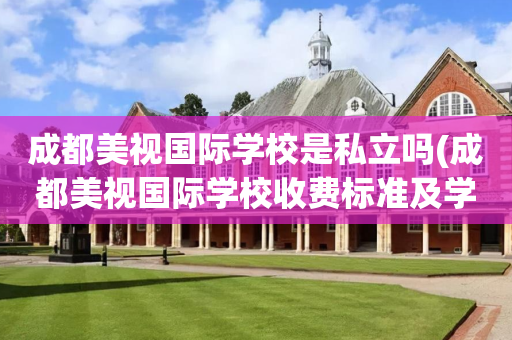 成都美视国际学校是私立吗(成都美视国际学校收费标准及学校简介)