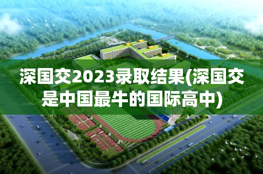 深国交2023录取结果(深国交是中国最牛的国际高中)