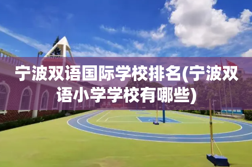 宁波双语国际学校排名(宁波双语小学学校有哪些)