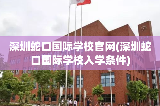 深圳蛇口国际学校官网(深圳蛇口国际学校入学条件)