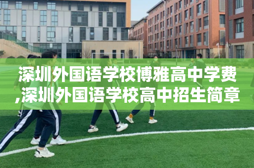 深圳外国语学校博雅高中学费,深圳外国语学校高中招生简章2020