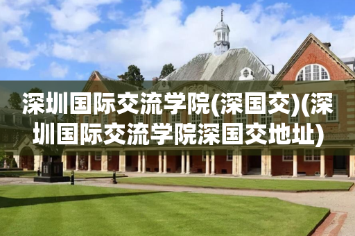 深圳国际交流学院(深国交)(深圳国际交流学院深国交地址)