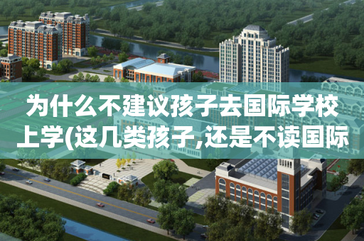 为什么不建议孩子去国际学校上学(这几类孩子,还是不读国际学校好!)