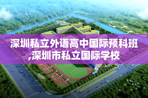 深圳私立外语高中国际预科班,深圳市私立国际学校