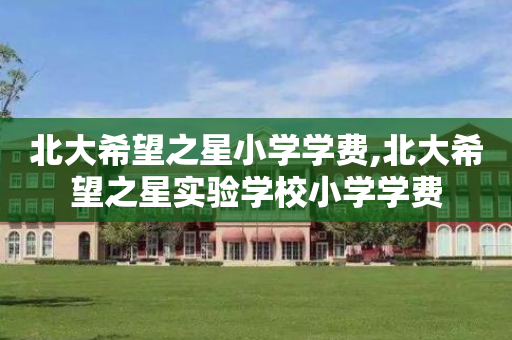 北大希望之星小学学费,北大希望之星实验学校小学学费