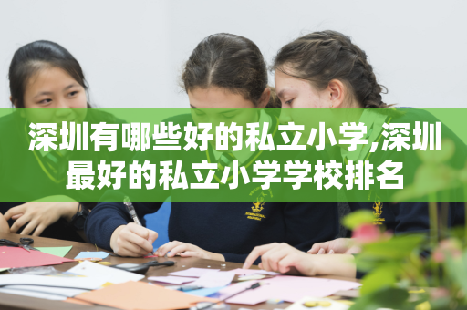 深圳有哪些好的私立小学,深圳最好的私立小学学校排名