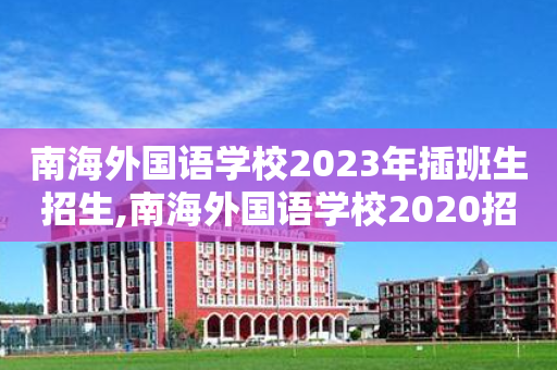 南海外国语学校2023年插班生招生,南海外国语学校2020招生
