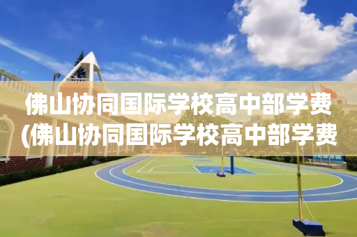 佛山协同国际学校高中部学费(佛山协同国际学校高中部学费多少钱)