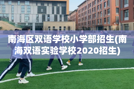 南海区双语学校小学部招生(南海双语实验学校2020招生)