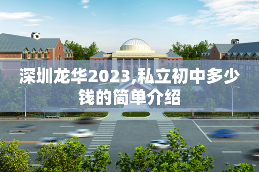 深圳龙华2023,私立初中多少钱的简单介绍