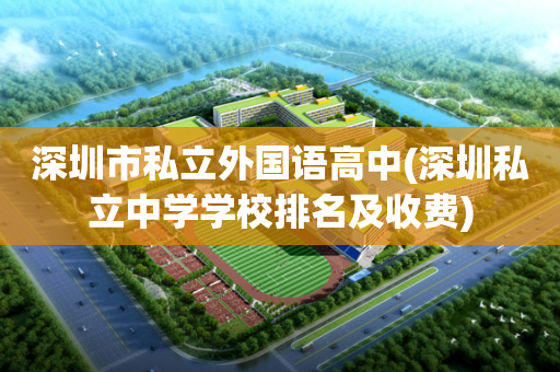 深圳市私立外国语高中(深圳私立中学学校排名及收费)