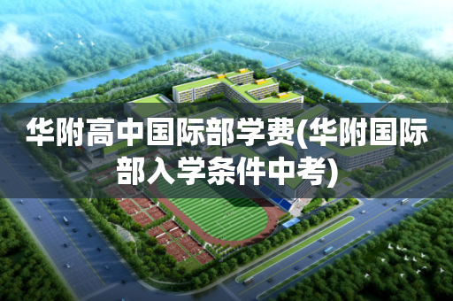 华附高中国际部学费(华附国际部入学条件中考)