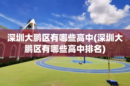深圳大鹏区有哪些高中(深圳大鹏区有哪些高中排名)
