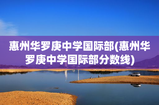 惠州华罗庚中学国际部(惠州华罗庚中学国际部分数线)