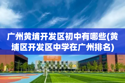 广州黄埔开发区初中有哪些(黄埔区开发区中学在广州排名)