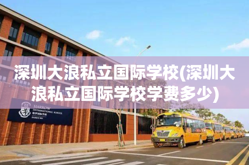 深圳大浪私立国际学校(深圳大浪私立国际学校学费多少)